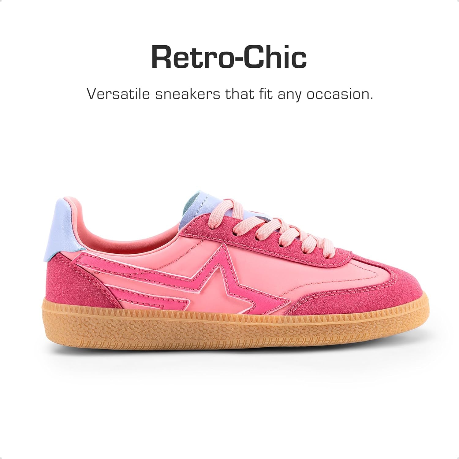 Boys Girls Sneakers Retro Classic Casual Tennis Shoes Lightweight School Walking Low Top Lace up Footwear for Little/Big Kid