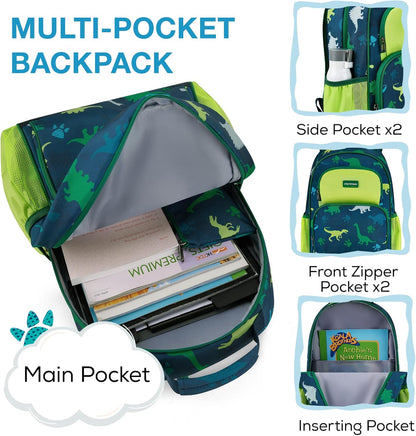 Kids Backpack for Boys Girls Preschool Kindergarten Backpacks Lightweight Elementary School Bookbag with Lunch Box