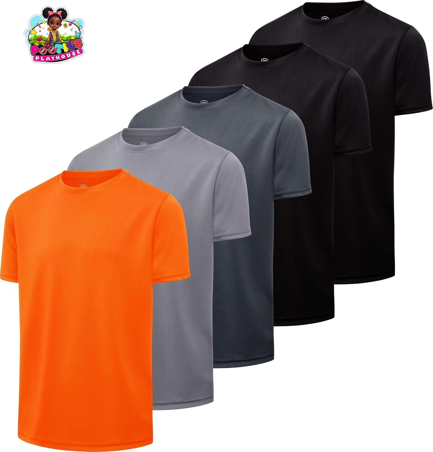 Boys 5-Pack Active Performance Tees
