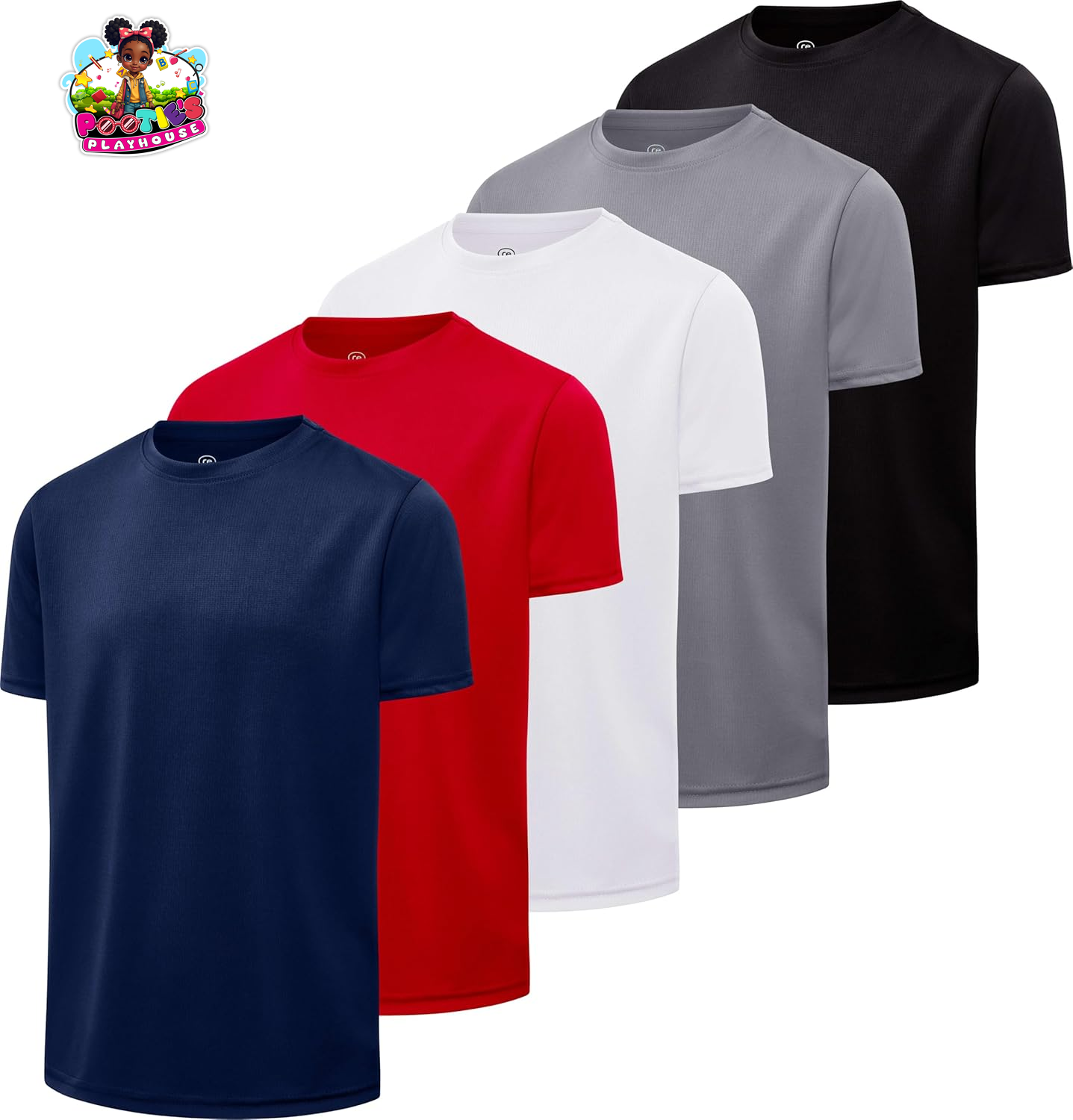Boys 5-Pack Active Performance Tees
