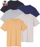Boys 5-Pack Cotton Crew Neck T-Shirts