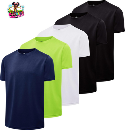 Boys 5-Pack Active Performance Tees