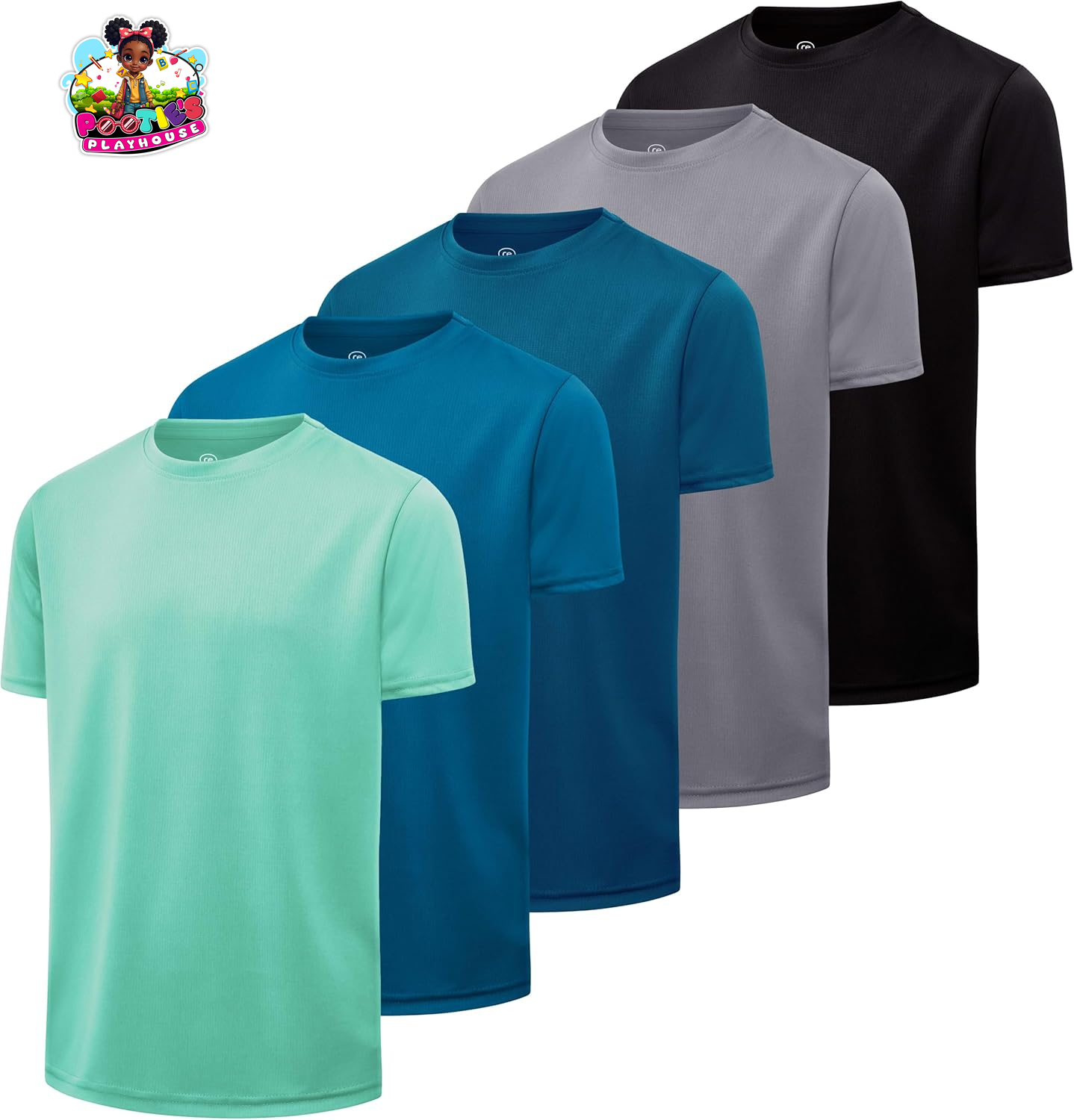Boys 5-Pack Active Performance Tees