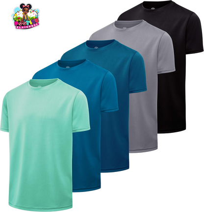 Boys 5-Pack Active Performance Tees