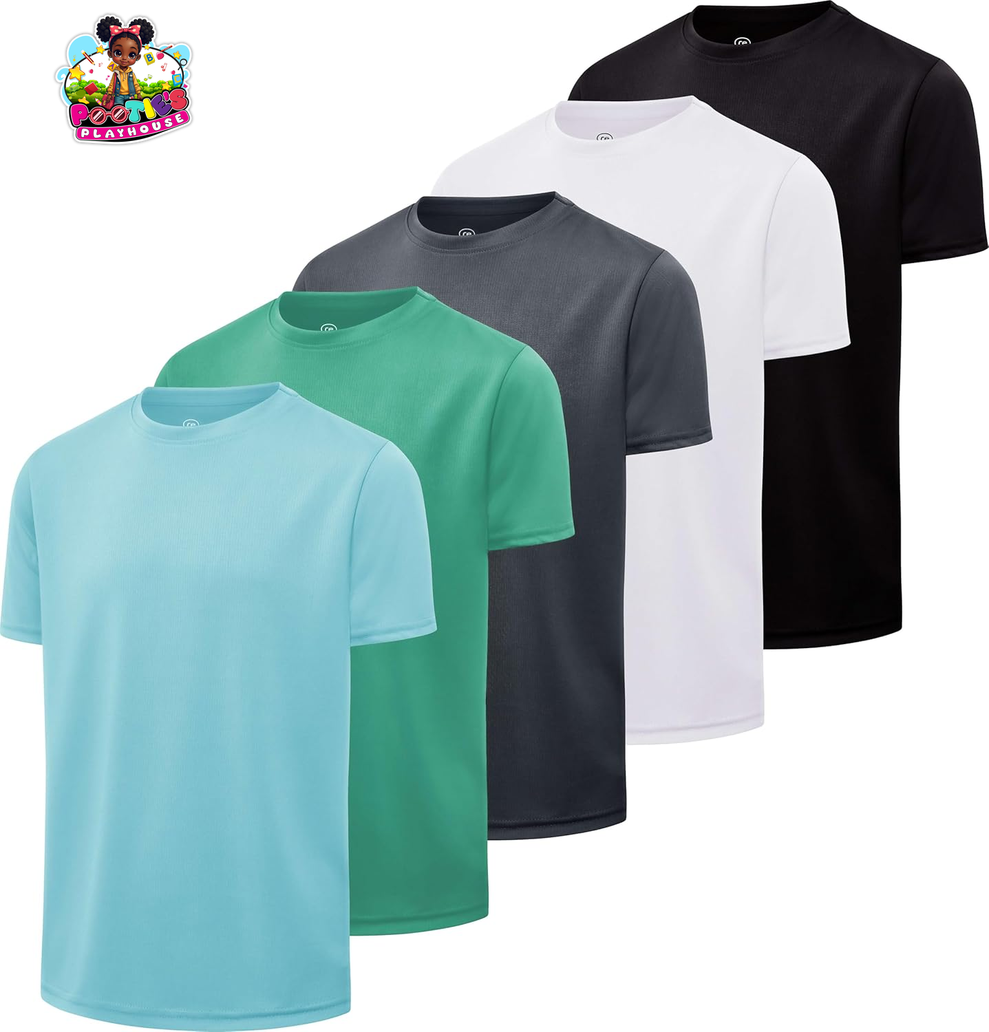 Boys 5-Pack Active Performance Tees