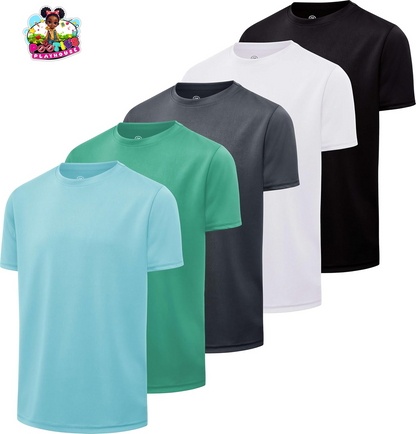 Boys 5-Pack Active Performance Tees